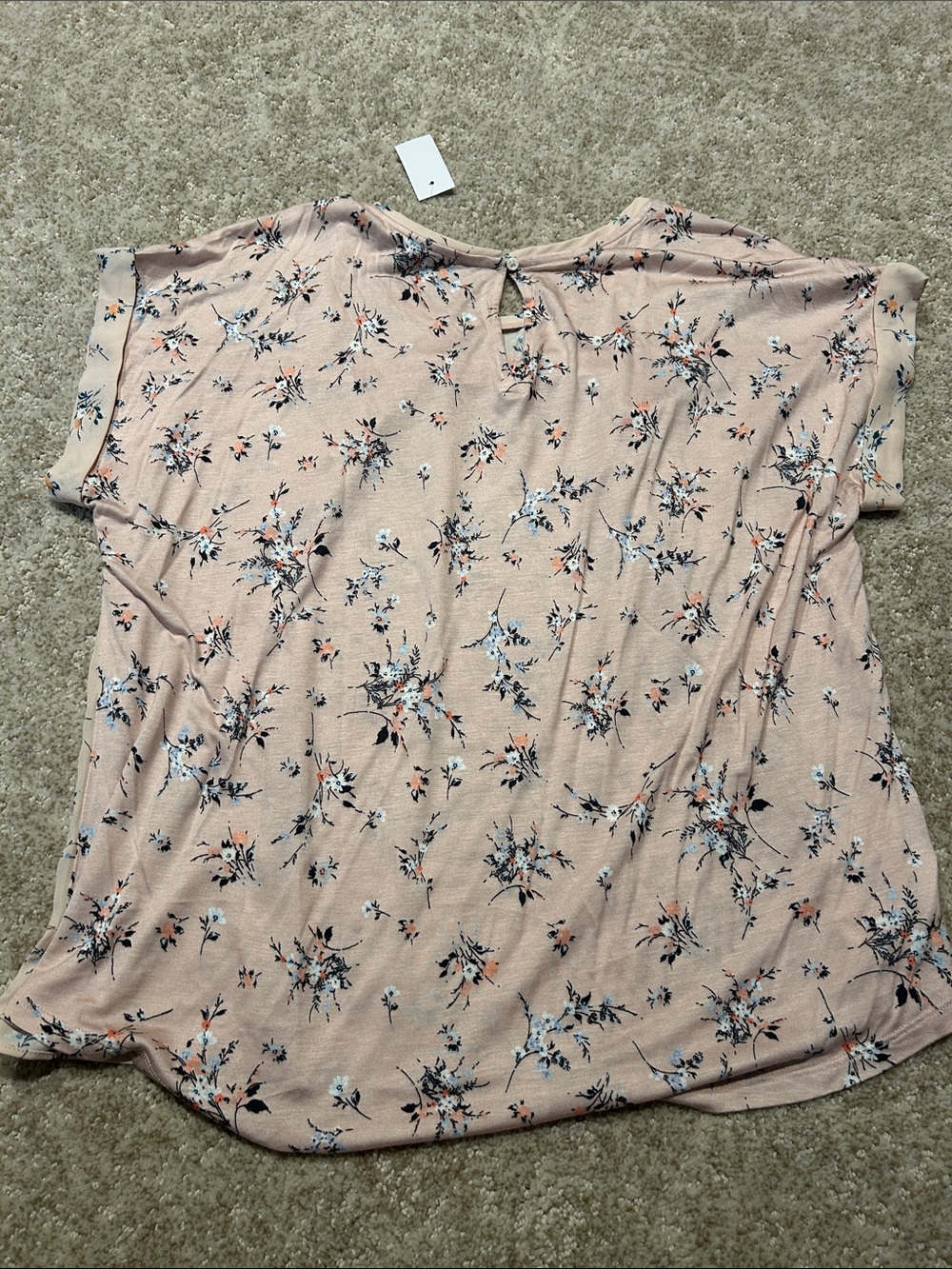LOFT Pink Floral top - Picture 3 of 3